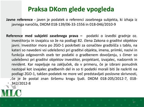 Praksa DKOM o dopolnjevanju ponudb .